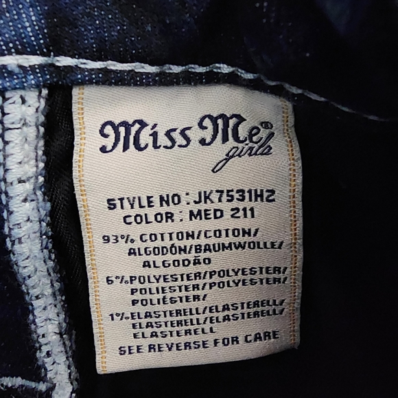 Miss Me Vintage American Flag Blue Jean Shorts - Picture 5 of 10